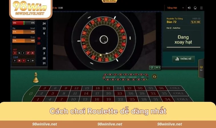 Chơi Roulette bạn cần quyết định trước mức cược cũng như xem xét kỹ các chip