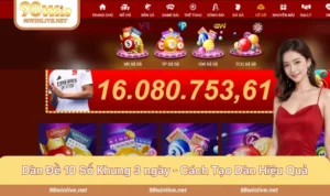 dàn đề 10 số khung 3 ngày