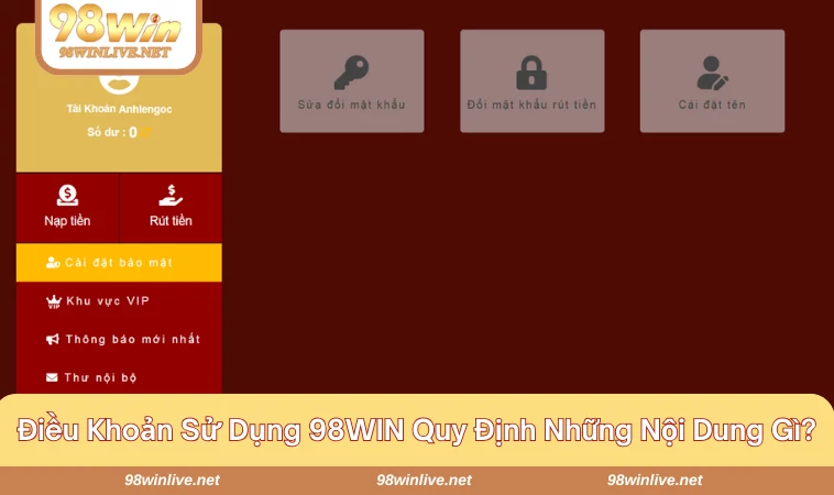 Những quy định điều khoản mà hội viên cần đáp ứng để tạo tài khoản