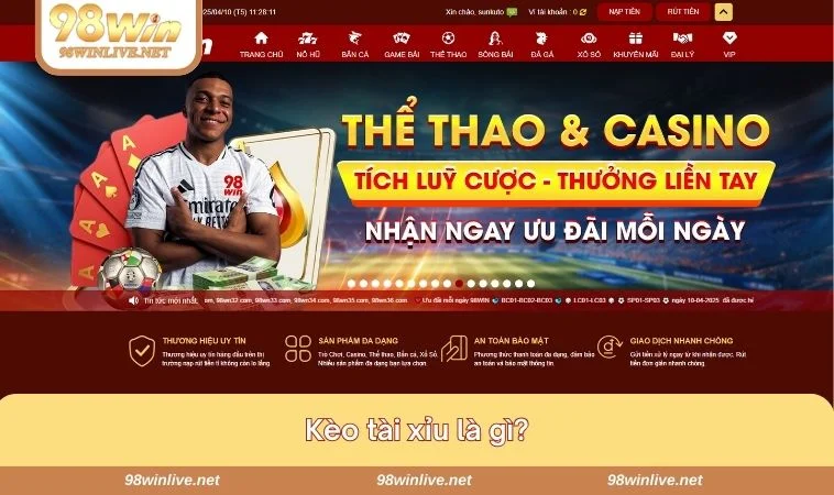 Kèo Tài Xỉu Là Gì? 4 Kinh Nghiệm Vào Tiền Kèo Tài Xỉu 393 Kèo tài xỉu là tên gọi được sử dụng khi tham gia cá độ